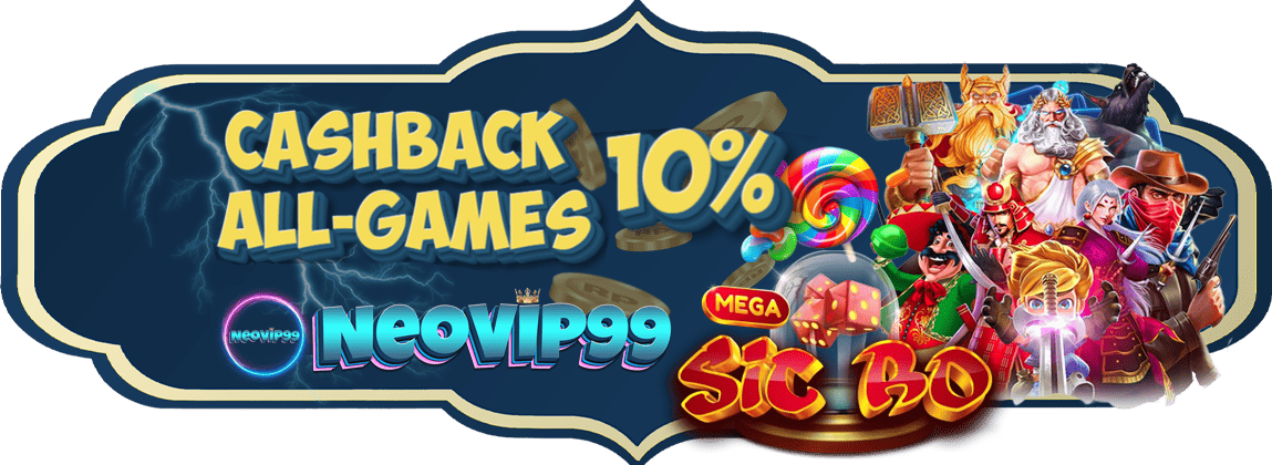 CASHBACK ALL GAMES UPTO 10-15%	